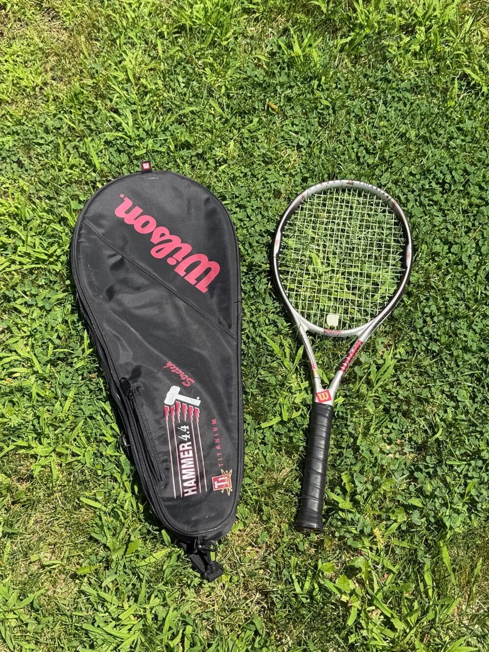 Wilson Hammer 4.4 Stretch Titanium Tennis Racquet w/ Case & New Grip